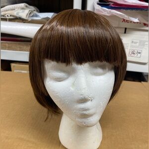 Shiny Short Brown Wig